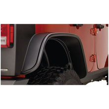 Load image into Gallery viewer, Bushwacker 07-18 Jeep Wrangler Unlimited Flat Style Flares 2pc 4-Door Sport Utility Only - Black Fender Flares Bushwacker
