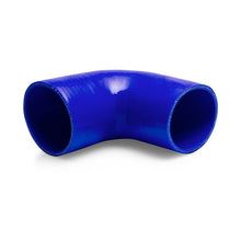 Load image into Gallery viewer, Mishimoto 4in. 90 Degree Coupler - Blue Silicone Couplers &amp; Hoses Mishimoto
