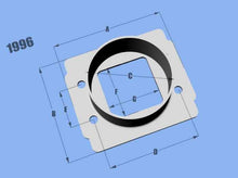 Load image into Gallery viewer, Vibrant MAF SenAdapter Plate Toyota w/ Bosch MAF Sensuse w/ 3in ID filteronly Flanges Vibrant
