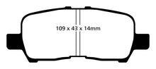Load image into Gallery viewer, EBC 05-09 Buick Allure (Canada) 3.6 Yellowstuff Rear Brake Pads Brake Pads - Performance EBC   
