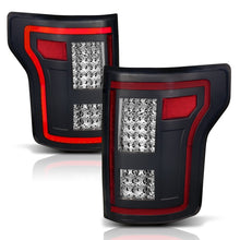 Load image into Gallery viewer, ANZO 15-17 Ford F-150 LED Taillights Black w/ Sequential Tail Lights ANZO
