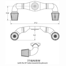 Load image into Gallery viewer, Spectre Dual Plenum Kit (Low) 45/90 Degree Tubes Intake Manifold Plenum Spectre
