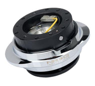 NRG Quick Release Kit - Black Body/ Silver Oval Ring | SRK-220BK/SL