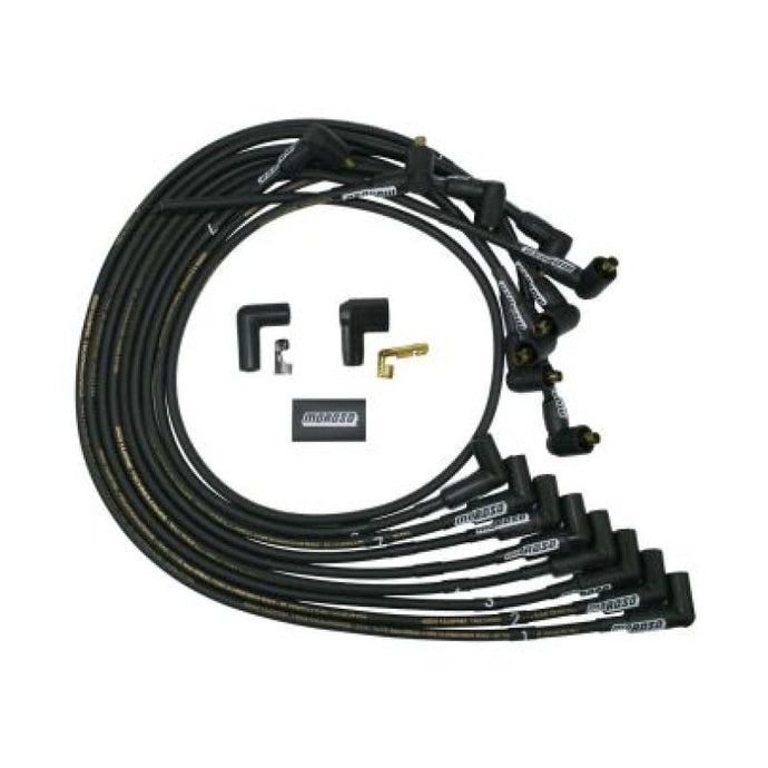 Moroso BBC Non-HEI Mag Tune 90 Degree Ignition Wire Set Spark Plug Wire Sets Moroso   