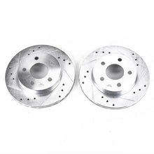 Load image into Gallery viewer, Power Stop 93-97 Ford Thunderbird Rear Evolution Drilled &amp; Slotted Rotors - Pair Brake Rotors - Slot &amp; Drilled PowerStop
