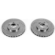 Load image into Gallery viewer, Power Stop 91-93 Dodge Stealth Front Evolution Drilled &amp; Slotted Rotors - Pair Brake Rotors - Slot &amp; Drilled PowerStop   
