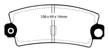 Load image into Gallery viewer, EBC 85-90 Lotus Esprit 2.2 Yellowstuff Rear Brake Pads Brake Pads - Performance EBC   

