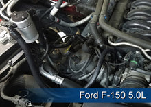 Load image into Gallery viewer, J&amp;L 2011-2024 Ford F-150 2.7L/3.5L/5.0L Passenger Side Oil Separator 3.0 - Clear Anodized Oil Separators J&amp;L

