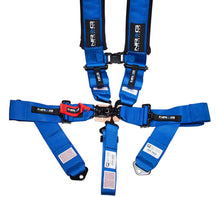 Load image into Gallery viewer, NRG SFI 16.1 5PT 3in. Padded Seat Belt Harness / Latch Link - Blue Seat Belts &amp; Harnesses NRG
