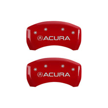 Load image into Gallery viewer, MGP 4 Caliper Covers Engraved Front &amp; Rear Acura Red finish silver ch Caliper Covers MGP
