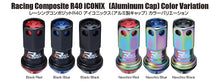 Load image into Gallery viewer, Project Kics 16+4 Neo Chrome Lock &amp; Lug Nuts R40 Iconix - 14X1.25 (Black Cap) Lug Nuts Project Kics
