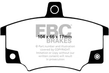 Load image into Gallery viewer, EBC 83 Fiat 124 Spider 2 Greenstuff Front Brake Pads Brake Pads - Performance EBC   
