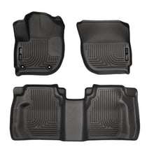 Load image into Gallery viewer, Husky Liners 15 Honda Fit Weatherbeater Black Front and Second Seat Floor Liners Floor Mats - Rubber Husky Liners
