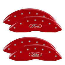 Load image into Gallery viewer, MGP 4 Caliper Covers Engraved Front &amp; Rear MGP Red finish silver ch Caliper Covers MGP
