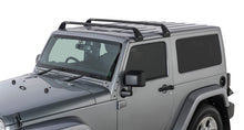 Load image into Gallery viewer, Rhino-Rack 07-22 Jeep Wrangler JK/JL 2 Door Hard Top Vortex SG 2 Bar Roof Rack - Black Roof Rack Rhino-Rack
