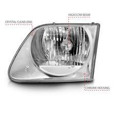 Load image into Gallery viewer, ANZO 1997-2003 Ford F-150 Crystal Headlights Chrome Headlights ANZO
