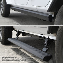 Load image into Gallery viewer, RealTruck 07-17 Jeep Wrangler 4dr VoltStep Electric Running Board Kit (Cut Req.) - Bedliner Coating Running Boards Go Rhino
