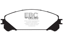 Load image into Gallery viewer, EBC 10+ Lexus RX350 3.5 (Japan) Extra Duty Front Brake Pads Brake Pads - Performance EBC   
