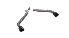 Load image into Gallery viewer, QTP 10-13 Chevrolet Camaro SS 6.2L 304SS Eliminator Muffler Delete Axle Back Exhaust w/4.5in Blk Tip Axle Back QTP
