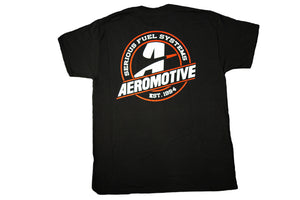 Aeromotive Standard Logo Black/Red T-Shirt - Small Apparel Aeromotive   