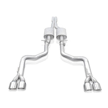 Load image into Gallery viewer, Stainless Works 15-19 Dodge Challenger 6.2L/6.4L Hemi 3in Redline Catback X-Pipe w/4in Quad Tips Catback Stainless Works
