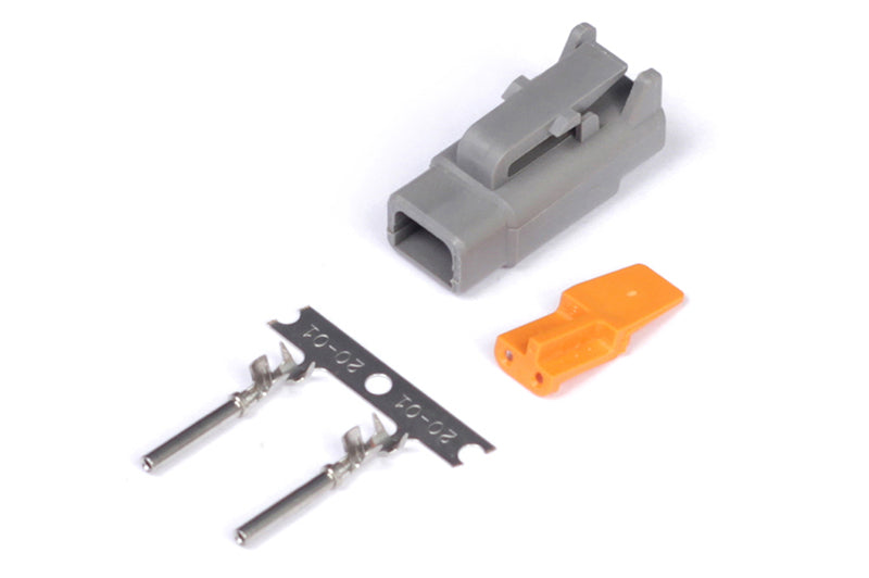 Haltech Male Deutsch DTM-2 Connector 7.5 Amp Plug & Pins Wiring Connectors Haltech