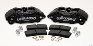Wilwood DPHA Front Caliper & Pad Kit Black Honda / Acura w/ 262mm OE Rotor Big Brake Kits Wilwood