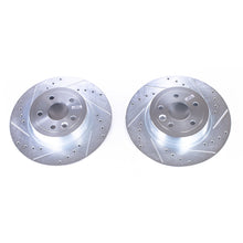 Load image into Gallery viewer, Power Stop 16-18 Land Rover Range Rover Evoque Rear Evolution Drilled &amp; Slotted Rotors - Pair Brake Rotors - Slot &amp; Drilled PowerStop
