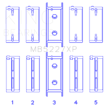 Load image into Gallery viewer, King Mitsubishi 4G63/4G64 6 Bolt 1st Gen DSM (Size STD) Performance Main Bearing Set Bearings King Engine Bearings
