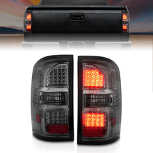 Load image into Gallery viewer, ANZO 2014-2018 GMC Sierra LED Tail Lights Black Housing Smoke Lens Tail Lights ANZO
