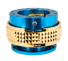 Load image into Gallery viewer, NRG Quick Release Kit - Pyramid Edition - Blue Body / Chrome Gold Pyramid Ring Quick Release Adapters NRG
