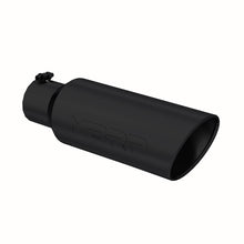 Load image into Gallery viewer, MBRP Universal Tip 6in OD Rolled End 4in Inlet 18in L Black Coated Exhaust Tip Tips MBRP   
