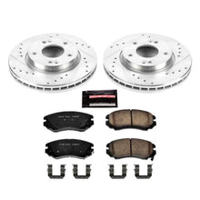 Load image into Gallery viewer, Power Stop 07-10 Hyundai Elantra Front Z23 Evolution Sport Brake Kit Brake Kits - Performance D&amp;S PowerStop   
