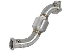 Load image into Gallery viewer, aFe Twisted Steel Down-Pipe Catted 13-16 Cadillac ATS L4-2.0L (t) Downpipes aFe
