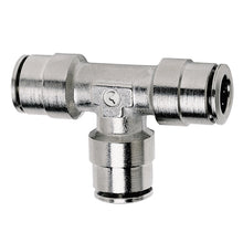 Load image into Gallery viewer, Firestone Union Tee 3/8in. Nickel Push-Lock Air Fitting - 25 Pack (WR17603105) Fittings Firestone
