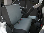 Rampage 2007-2018 Jeep Wrangler(JK) Unlimited Custom Fit Seat Cover - Black/Grey Seat Covers Rampage