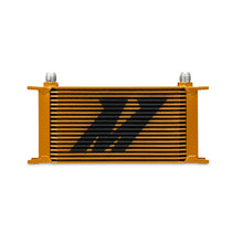 Load image into Gallery viewer, Mishimoto Universal 19 Row Oil Cooler - Gold Oil Coolers Mishimoto

