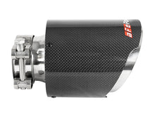 Load image into Gallery viewer, aFe MACH Force-Xp 304 SS Clamp-On Exhaust Tip 2.5in. Inlet / 4.5in. Outlet / 7in. L - Carbon Fiber Tips aFe
