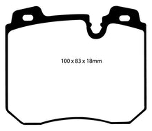 Load image into Gallery viewer, EBC 90-95 BMW 750iL 5.0 (E32) Redstuff Front Brake Pads Brake Pads - Performance EBC   
