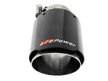 Load image into Gallery viewer, aFe MACH Force-Xp 409 SS Clamp-On Exhaust Tip 2.5in. Inlet / 4in. Outlet / 7in. L - Carbon Tips aFe
