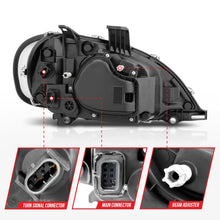 Load image into Gallery viewer, ANZO 2002-2014 Freightliner M2 LED Crystal Headlights Black Housing w/ Clear Lens (Pair) Headlights ANZO
