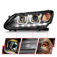 Load image into Gallery viewer, ANZO 2013-2015 Honda Accord Projector Headlights w/ U-Bar Black Headlights ANZO
