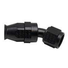 Load image into Gallery viewer, DeatschWerks 8 AN Female Flare Swivel 30-Degree Hose End PTFE - Anodized Matte Black Fittings DeatschWerks

