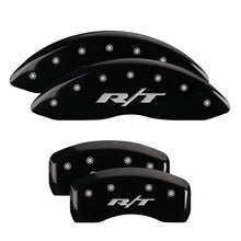 Load image into Gallery viewer, MGP 4 Caliper Covers Engraved Front &amp; Rear RT Black finish silver ch Caliper Covers MGP
