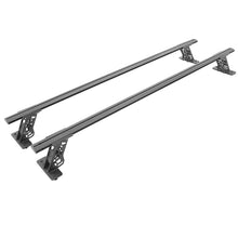 Load image into Gallery viewer, Go Rhino 15-22 Ford F-150 / 07-21 Toy. Tundra XRS Cross Bars Kit - Tex Blk (Attch Tonneau Cvr T-Trk) Truck Bed Rack Go Rhino
