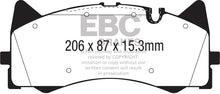 Load image into Gallery viewer, EBC EBCDP32298C EBC 2015+ Mercedes-Benz C63 AMG (W205) 4.0L Twin Turbo Redstuff Front Brake Pads
