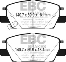 Load image into Gallery viewer, EBC EBCDP23068 EBC 2016+ Chevrolet Malibu 1.5L Turbo (Elec PB) Greenstuff Front Brake Pads

