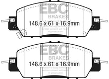 Load image into Gallery viewer, EBC EBCUD1860 EBC 2016+ Honda Accord LX Sedan 2.4L Ultimax2 Front Brake Pads
