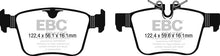 Load image into Gallery viewer, EBC EBCDP42246R EBC 2016+ Jaguar F-Pace 2.0L TD (180) Yellowstuff Rear Brake Pads
