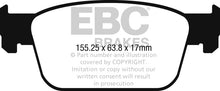 Load image into Gallery viewer, EBC EBCDP42273R EBC 2017+ Audi A4 2.0L Turbo (B9) Yellowstuff Front Brake Pads

